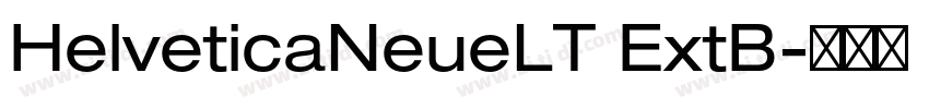 HelveticaNeueLT ExtB字体转换